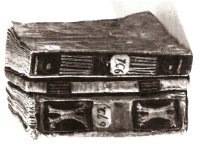 Medieval limp bound notebook instructions